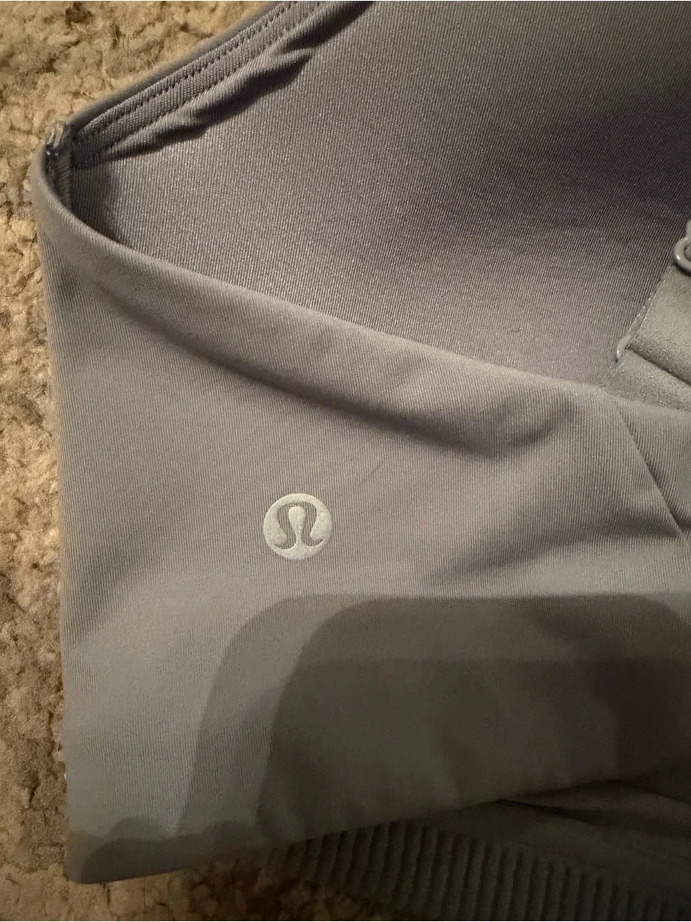 lululemon athletica Light Gray Crisscross Back Sports Bra